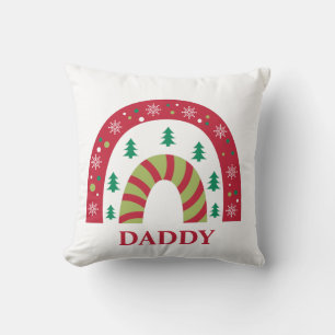 Cojín Decorativo Navidades familiares únicos Boho Rainbow