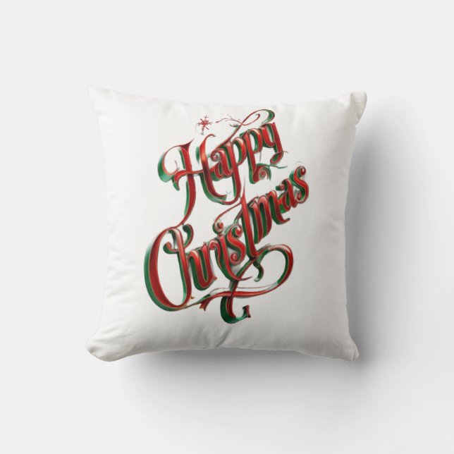 Cojín Decorativo Navidades felices (Anverso)