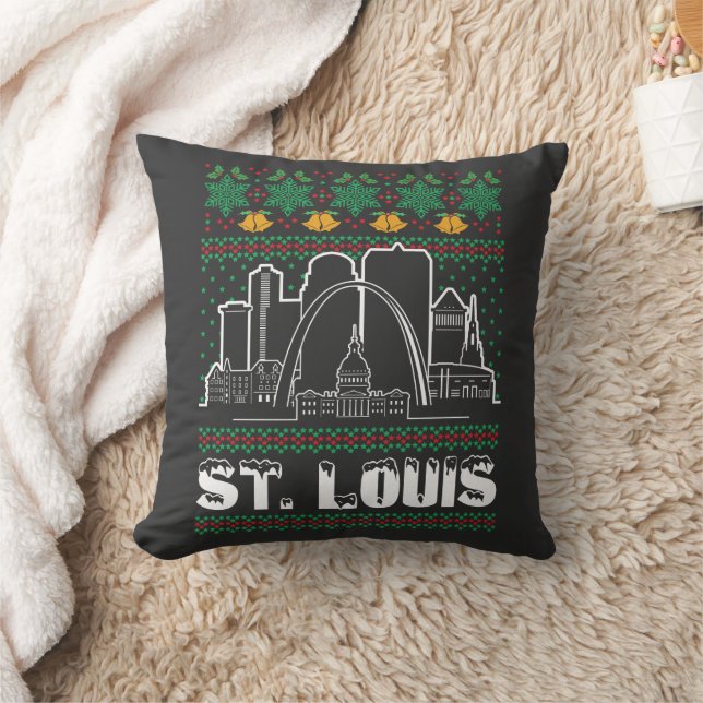Cojín Decorativo Navidades feos de St. Louis Missouri (Manta)