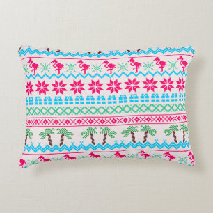 Cojín Decorativo Navidades feos sudan flamenco tropical