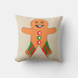 Cojín Decorativo Navidades Fiesta Gingerbread Man Pillow al aire li