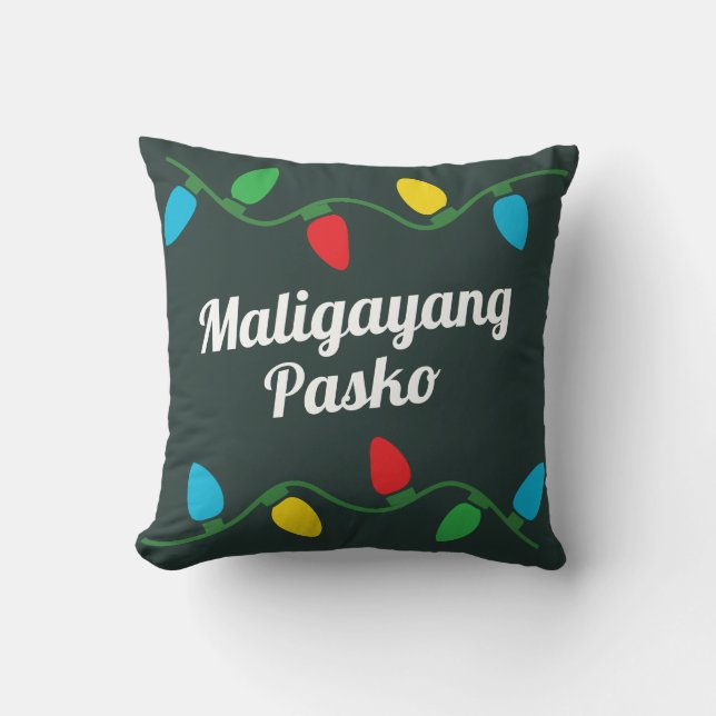 Cojín Decorativo Navidades filipinos decoran Pillow (Anverso)
