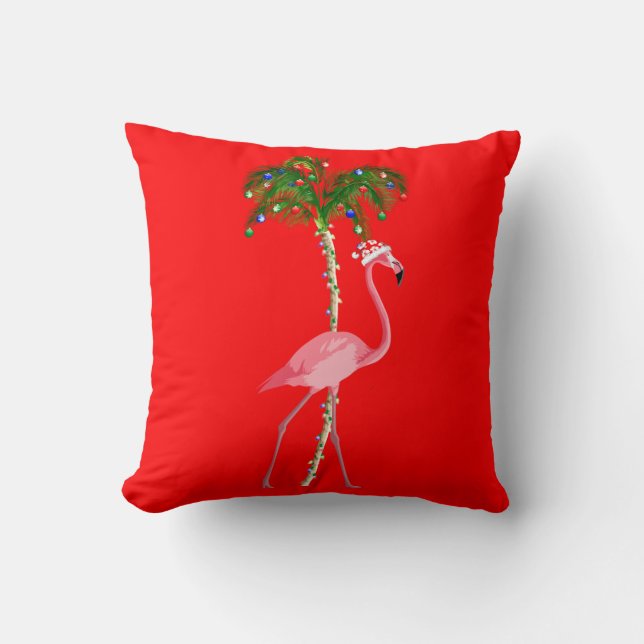 Cojín Decorativo Navidades Flamingo (Anverso)