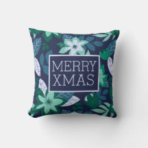 Navidades Floral Merry Xmas Holiday