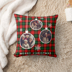 Cojín Decorativo Navidades fotográficos de la prueba de búfalo verd
