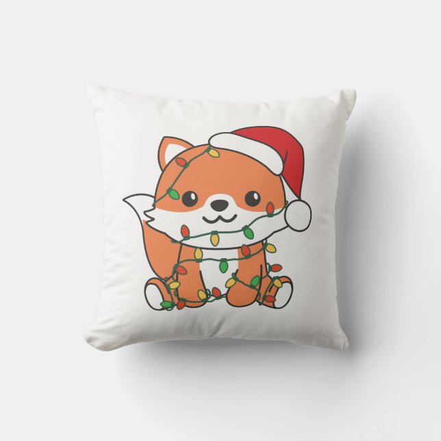 Cojín Decorativo Navidades Fox de Animales de Invierno (Anverso)