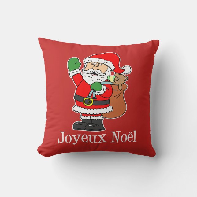 Cojín Decorativo Navidades franceses Joyeux Noel (Anverso)