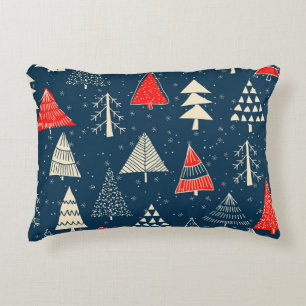 Cojín Decorativo Navidades garabatos, ininterrumpido patrón inverna