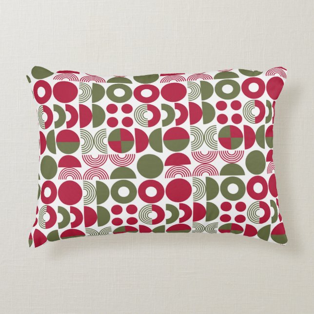 Cojín Decorativo Navidades geométricos modernos (Anverso)