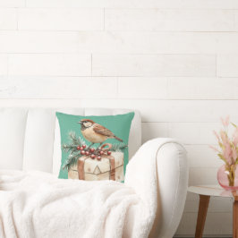 Cojín Decorativo Navidades Gift Bird
