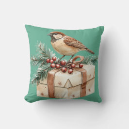 Cojín Decorativo Navidades Gift Bird