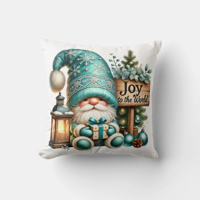 Cojín Decorativo Navidades gnome Navidades acogedores gnome Joy (Anverso)