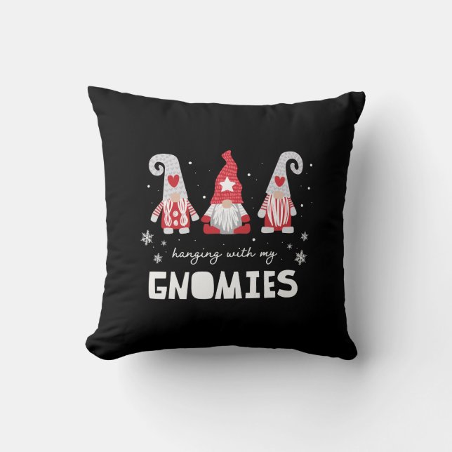 Cojín Decorativo Navidades Gnomes Festividades Nórdicas  (Anverso)