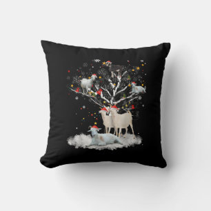 Cojín Decorativo Navidades Goat On Tree Funny Santa Goat Lover Rega
