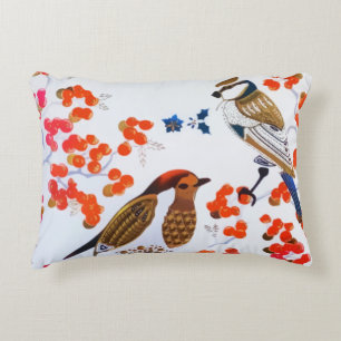Cojín Decorativo Navidades Gold Birds Holly Berries Brands