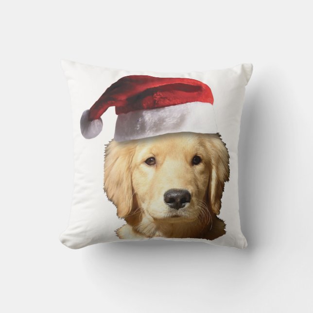 Cojín Decorativo Navidades Golden Retriever (Anverso)