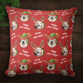 Cojín Decorativo Navidades Gorras de Dos Perros Elf y Reindeer Antl