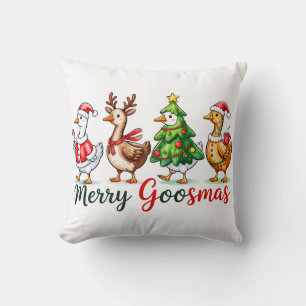 Cojín Decorativo Navidades graciosos Silly Goose
