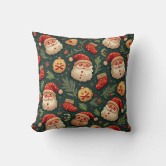 Cojín Decorativo Navidades Green Santa Cookie Pillow Cushion