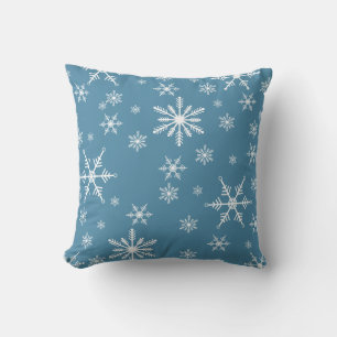 Cojín Decorativo Navidades Hacen Snowflake Con El Azul