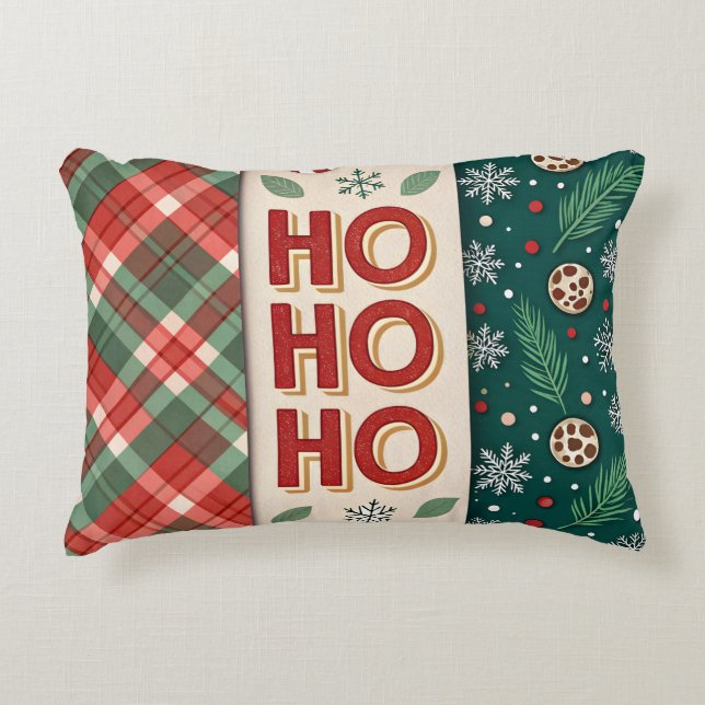 Cojín decorativo Navidades Ho Ho Ho Ho (Anverso)