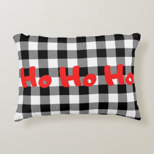 Cojín Decorativo Navidades Ho Ho Ho Ho Ho Buffalo Plaid Check