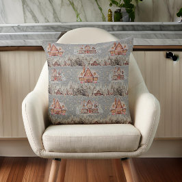 Cojín Decorativo Navidades Hogares Gingerbread Snowflakes Steel Gra