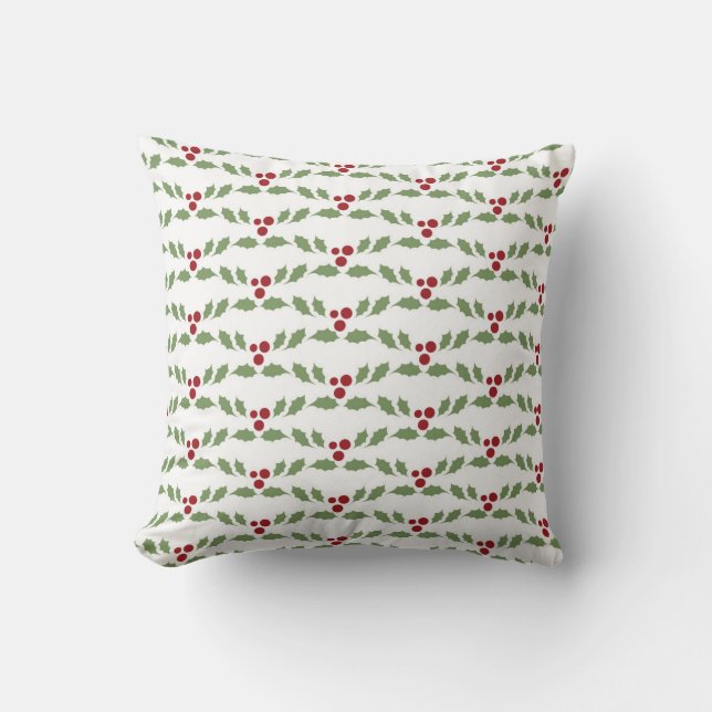 Cojín Decorativo Navidades Holly Berries (Anverso)