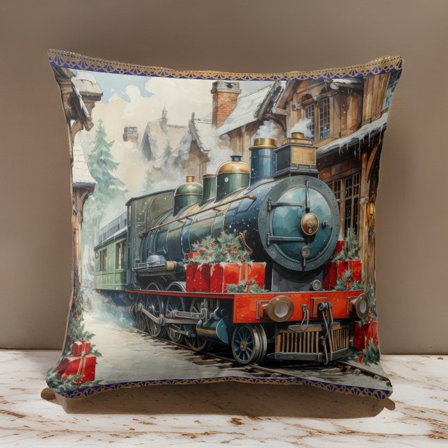 Cojín Decorativo Navidades Holly Train Winter Snow Cushion (Subido por el creador)