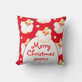 Cojín Decorativo Navidades Jolly Santa Claus Red Merry Greeting