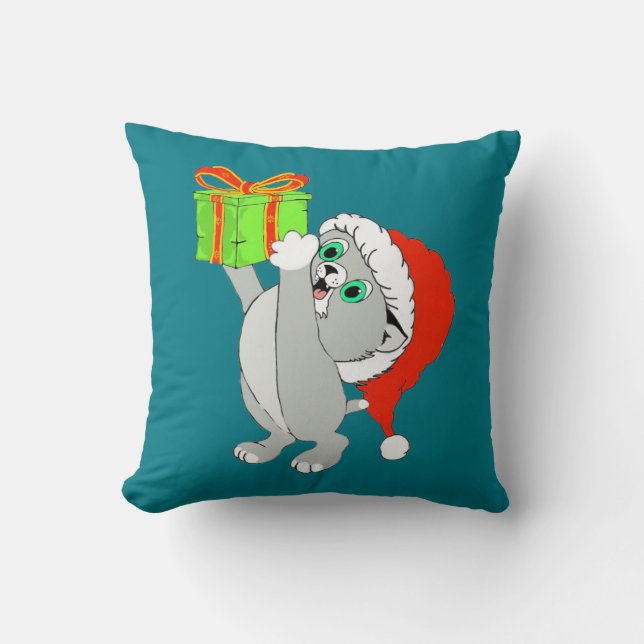 Cojín Decorativo Navidades Kitten (Anverso)