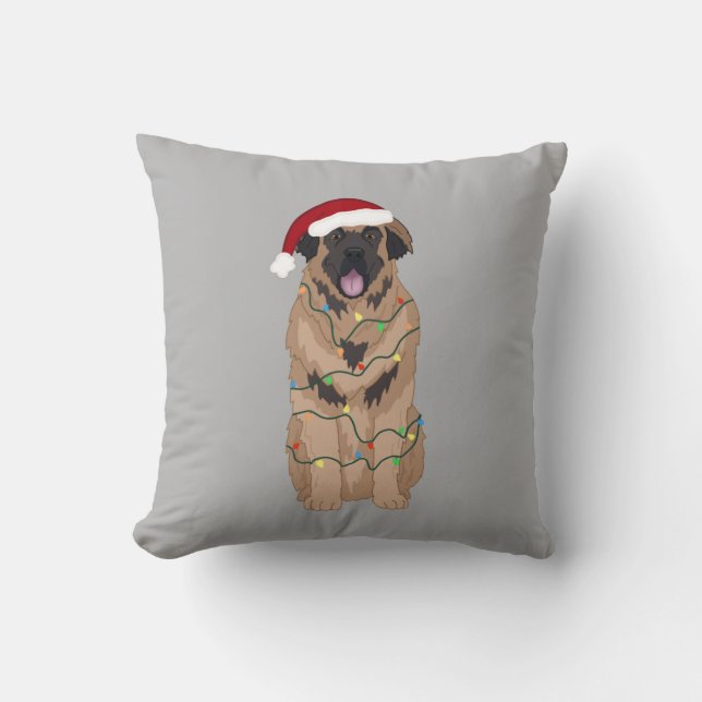 Cojín Decorativo Navidades Leonberger (Anverso)