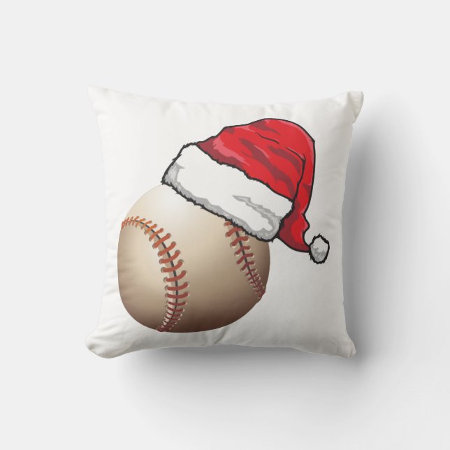Cojín Decorativo Navidades Leopardo de béisbol (Anverso)