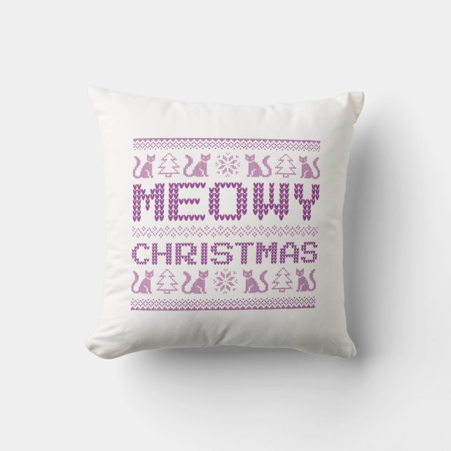 Cojín Decorativo Navidades Meowy (Anverso)