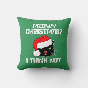 Cojín Decorativo Navidades Meowy con luces múltiples en dos lados