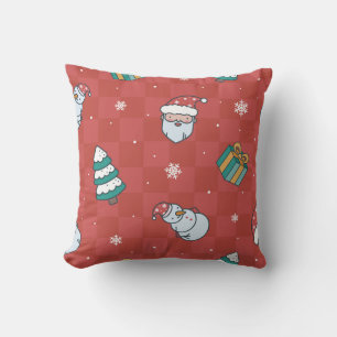 Cojín Decorativo Navidades minimalistas: Diseño sin Marea Roja.
