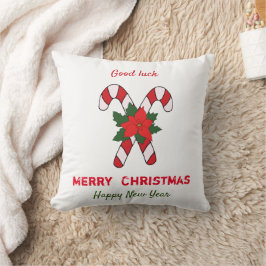 Cojín Decorativo Navidades Minimalistas y feliz Año Nuevo