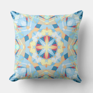 Cojín Decorativo Navidades modernos estrella invierno amarillo dora