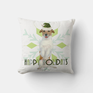 Cojín Decorativo Navidades Monogramados de Jack Russell Terrier