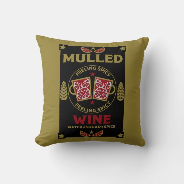 Cojín Decorativo Navidades mulled Red Wine (Anverso)