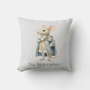 Cojín Decorativo Navidades Nutcracker Mouse King Watercolor