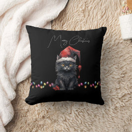 Cojín Decorativo Navidades oscuros gatillan rojos y rotos