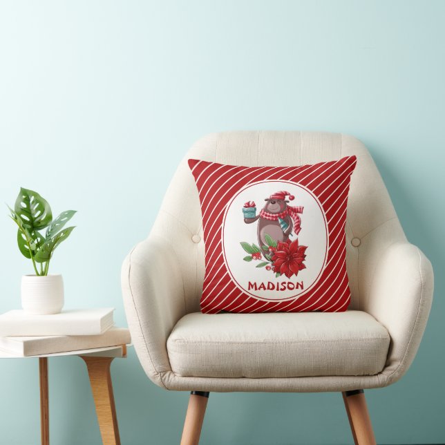 Cojín Decorativo Navidades Oso (Silla)
