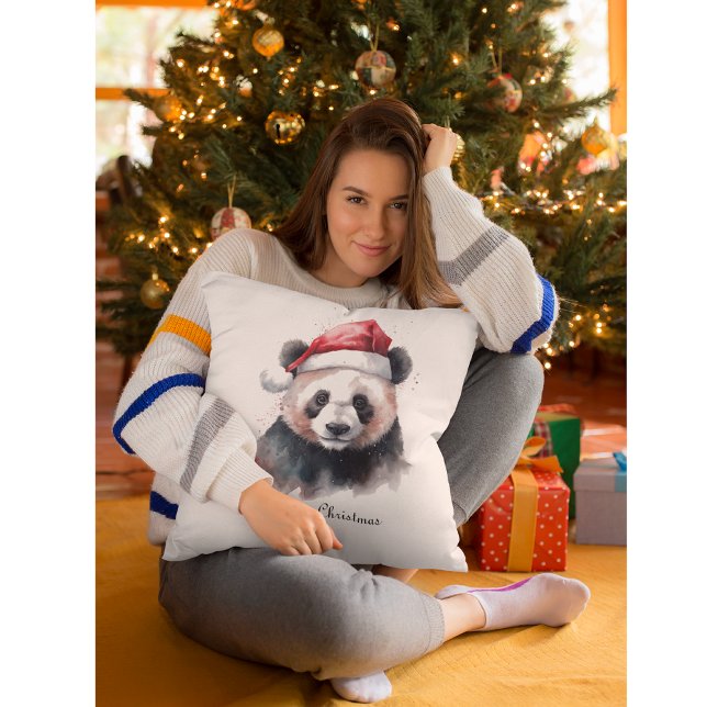 Cojín Decorativo Navidades Panda, personalizable (Subido por el creador)