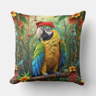 Cojín Decorativo Navidades Parrot As Santa Claus-76349