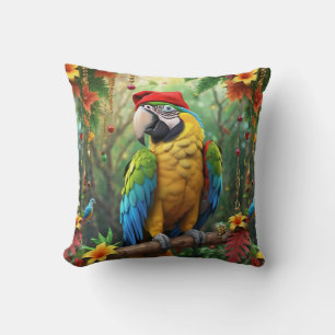Cojín Decorativo Navidades Parrot As Santa Claus-76349