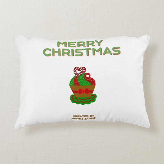 Cojín Decorativo Navidades Pastel de tarta Accent Pillow (Anverso)