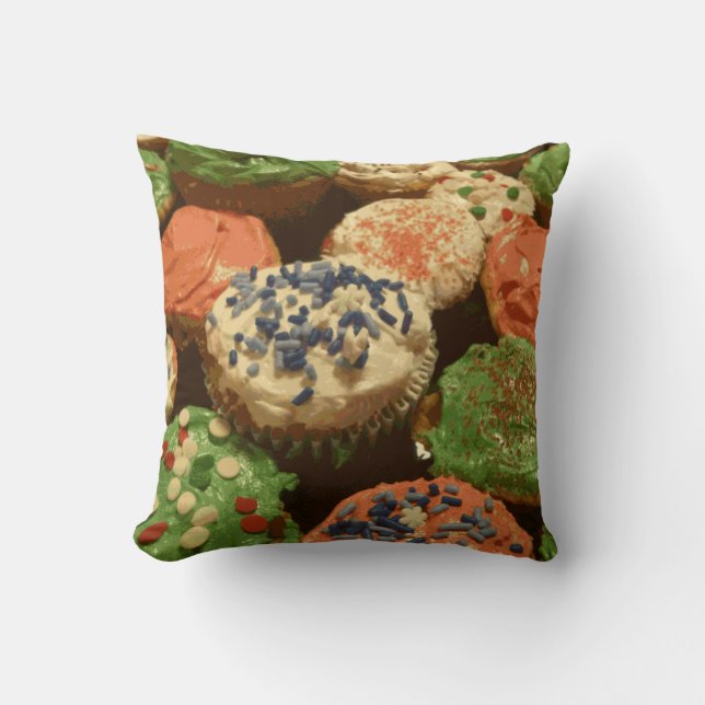 Cojín Decorativo Navidades pasteles con salpicaduras (Anverso)