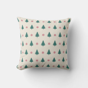 Cojín Decorativo Navidades Patrón de arte un pequeño árbol de Navid