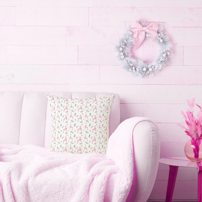 Cojín Decorativo Navidades Patrón De Silueta De Carne Rosa (Subido por el creador)